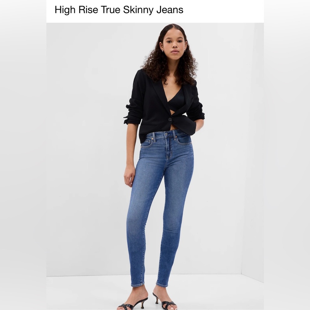 Gap High Rise True Skinny Jeans